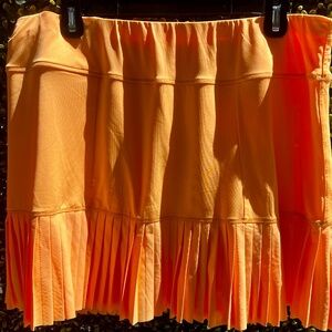 Jofit — Knife-Pleat Skort — Fluorescent Orange — Size Large